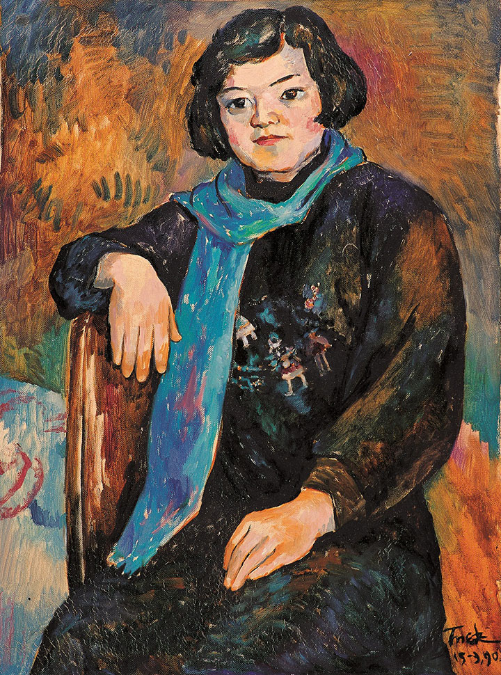 《洋琴演奏家》